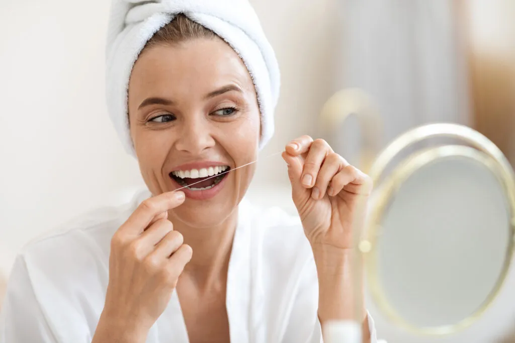 Flossing-promotes-good-oral-health
